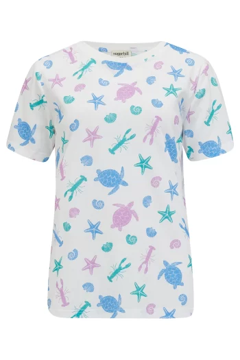 Sugarhill Maggie T- Shirt Off White, Chic Embroidery