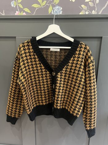 Anthropologie Black and Brown Cardigan
