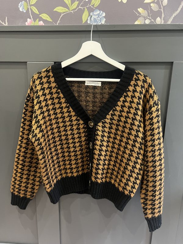 Anthropologie Black and Brown Cardigan