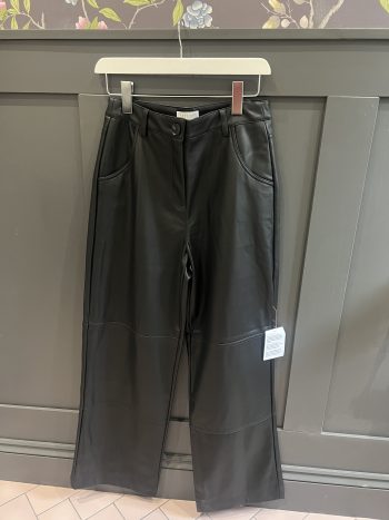 Topshop Black leather trousers Size 12